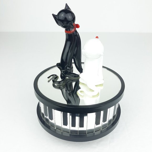 Enesco Memory From Cats Piano Keys Music Box - Picture 3 of 12